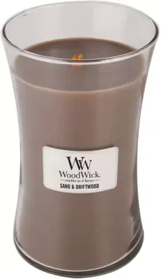 WoodWick large candle sand & driftwood 