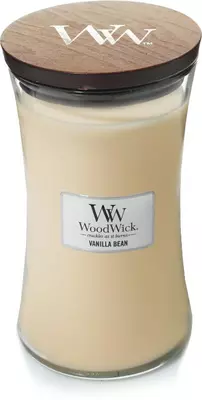WoodWick large candle vanilla bean 