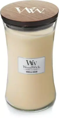 WoodWick large candle vanilla bean 