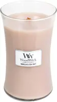 WoodWick large candle vanilla & sea salt 