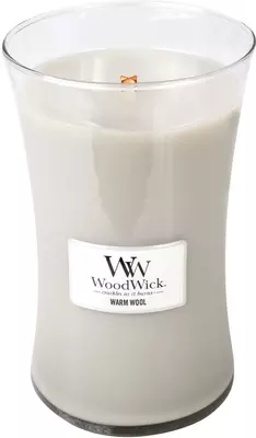 WoodWick large candle warm wool 