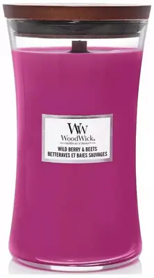 WoodWick large candle wild berry & beets 