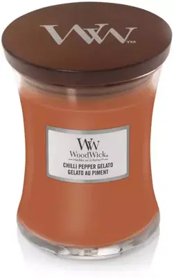 WoodWick medium candle chili pepper gelato 