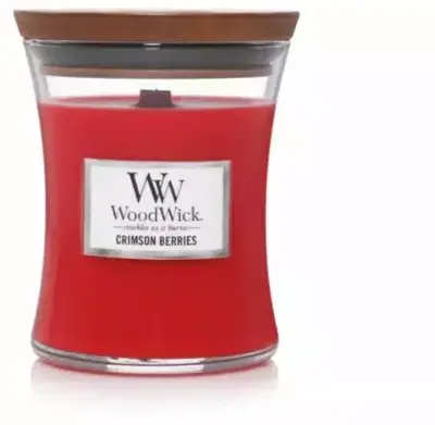 WoodWick medium candle crimson berries 