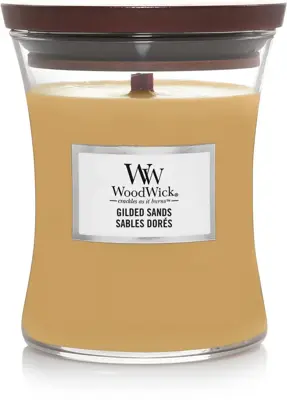 WoodWick medium candle gilded sands 