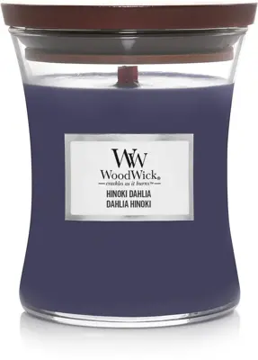 WoodWick medium candle hinoki dahlia 