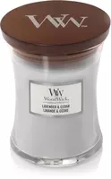 WoodWick medium candle lavender & cedar 