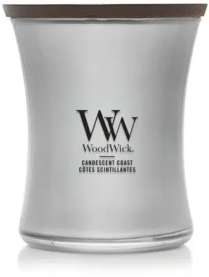 WoodWick medium candle limited edition candescent coast silver - afbeelding 1