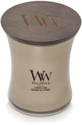WoodWick medium candle limited edition cypress ore warn nickel - afbeelding 3