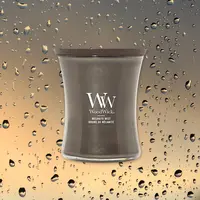 WoodWick medium candle limited edition melanite mist gunmetal - afbeelding 4