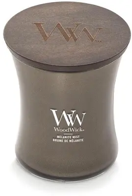 WoodWick medium candle limited edition melanite mist gunmetal - afbeelding 3
