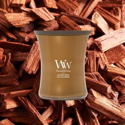 WoodWick medium candle limited edition volcanic orris copper - afbeelding 6