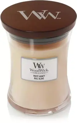 WoodWick medium candle white honey 