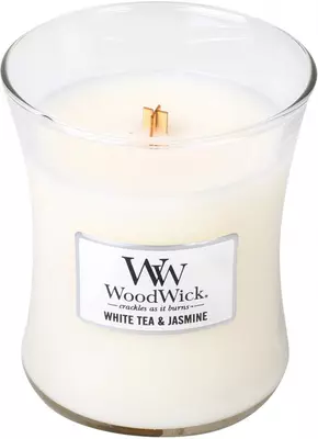 WoodWick medium candle white tea & jasmine 