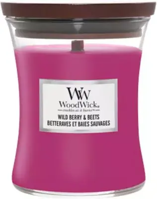 WoodWick medium candle wild berry & beets 