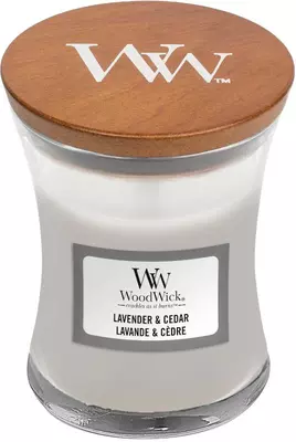 WoodWick mini candle lavender & cedar 