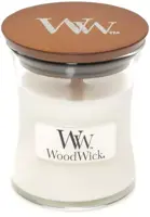 WoodWick mini candle white teak 