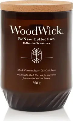 WoodWick renew large candle black currant & rose 