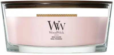 WoodWick Rose Blush ellipse candle - afbeelding 1