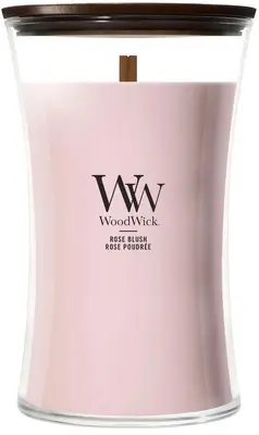 WoodWick Rose Blush large candle - afbeelding 1
