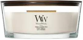 WoodWick Tonka & Almond Milk ellipse candle - afbeelding 1