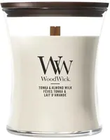 WoodWick Tonka & Almond Milk medium candle - afbeelding 1