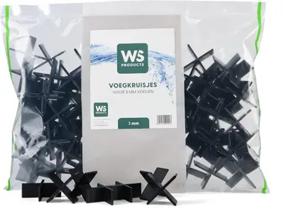 Ws products voegkruisjes 3 mm (zak á 100 stuks) - afbeelding 1