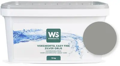 WS Voegmortel Easy Fine Zilver Grijs 15 kg - afbeelding 2