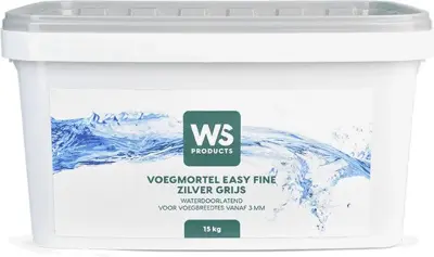 WS Voegmortel Easy Fine Zilver Grijs 15 kg - afbeelding 1