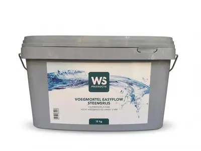Ws voegmortel easy flow sf steengrijs 15 kg - afbeelding 1