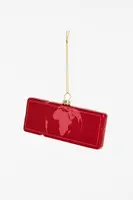 Yup in de boom glazen kerstbal boardingpass tokio 12cm rood - afbeelding 2