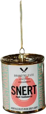 Yup in de boom glazen kerstbal brandt & levie snert 6.5cm multi