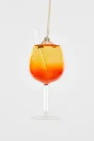 Yup in de boom glazen kerstbal cocktail spritz 12cm oranje - afbeelding 1