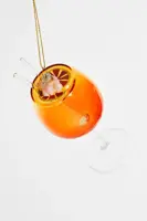 Yup in de boom glazen kerstbal cocktail spritz 12cm oranje - afbeelding 2