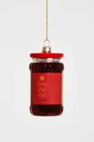 Yup in de boom glazen kerstbal crispy chili olie 10cm rood - afbeelding 1