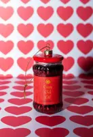Yup in de boom glazen kerstbal crispy chili olie 10cm rood - afbeelding 3