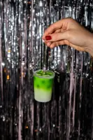 Yup in de boom glazen kerstbal iced matcha latte 8cm groen, wit - afbeelding 3