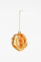 Yup in de boom glazen kerstbal kaneelbroodje 8cm bruin - afbeelding 2