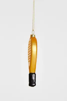 Yup in de boom glazen kerstbal padelracket 10cm goud - afbeelding 2