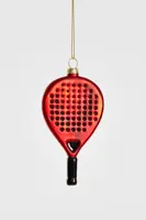 Yup in de boom glazen kerstbal padelracket 10cm rood - afbeelding 1