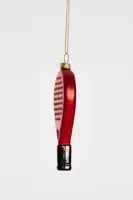 Yup in de boom glazen kerstbal padelracket 10cm rood - afbeelding 2