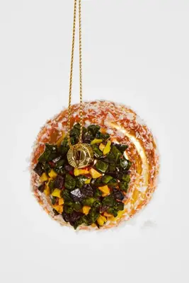 Yup in de boom glazen kerstbal pistache cruffin 7.5cm groen, bruin - afbeelding 2
