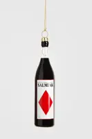 Yup in de boom glazen kerstbal salmiak 11cm zwart - afbeelding 1