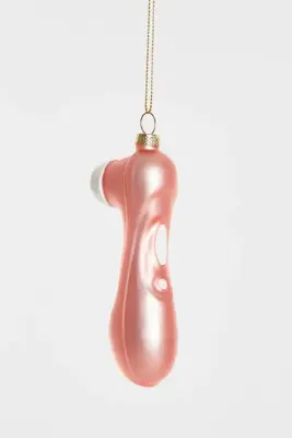 Yup in de boom glazen kerstbal satisfyer 10.5cm roze  - afbeelding 3