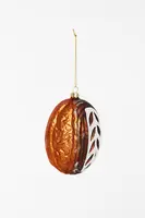 Yup in de boom glazen kerstbal zuurdesem brood 11cm bruin, wit - afbeelding 3