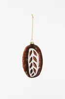 Yup in de boom glazen kerstbal zuurdesem brood 11cm bruin, wit - afbeelding 4