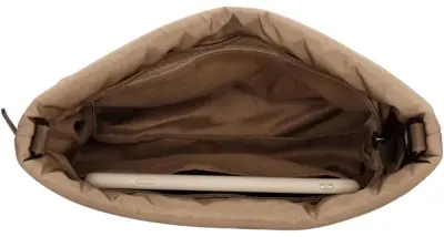 Zebra elske schoudertas taupe - afbeelding 3