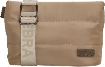Zebra elske schoudertas taupe - afbeelding 1