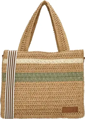 Zebra lauren shopper natuur - afbeelding 1