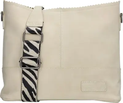 Zebra merel schoudertas crème - afbeelding 1